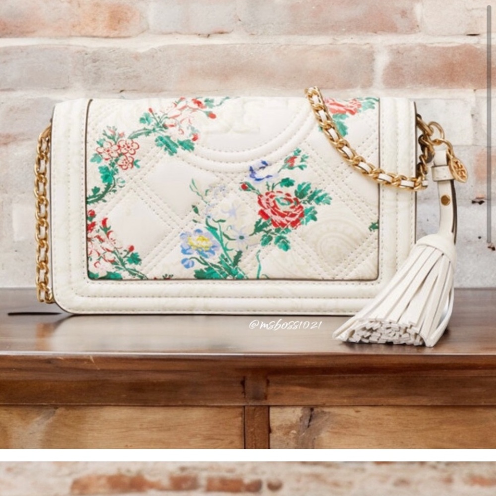 LOW Start Tory Burch Fleming Soft Printed Crossbody in Ivory French Paisley NWOT